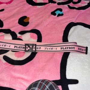 y2k pink playboy never worn before belt